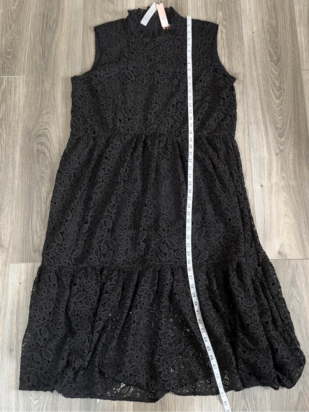 NWT Chico's Black Label Long Lace Floral Dress Size 18